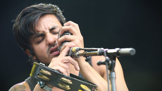 Young The Giant perform on the "Firefly Stage".