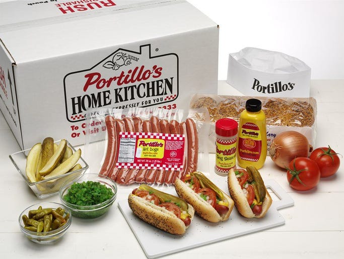 Treat a party of 10 to famous franks with Portillo's