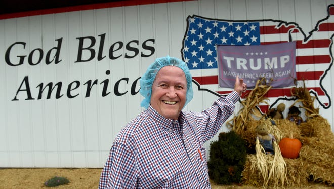 Charlie Burnside, the owner of Maple Donuts, has been a strong supporter of President Donald Trump since he was running for office.