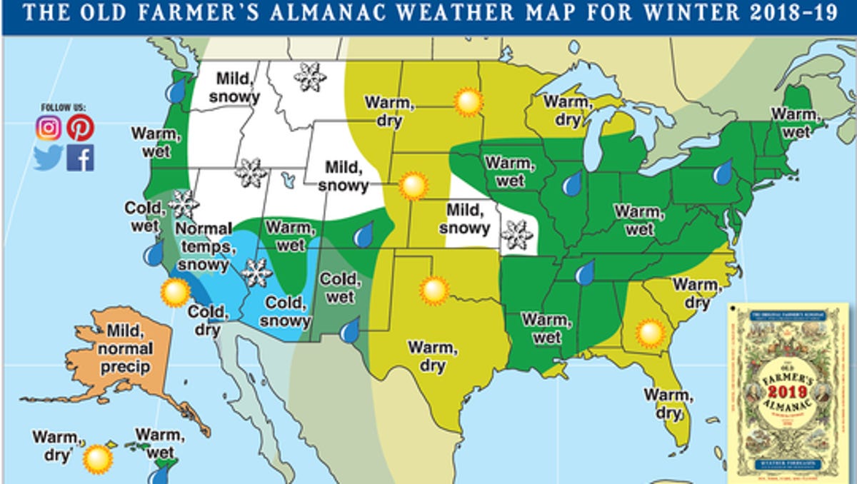 Old Farmer S Almanac Here Are The Winter Predictions