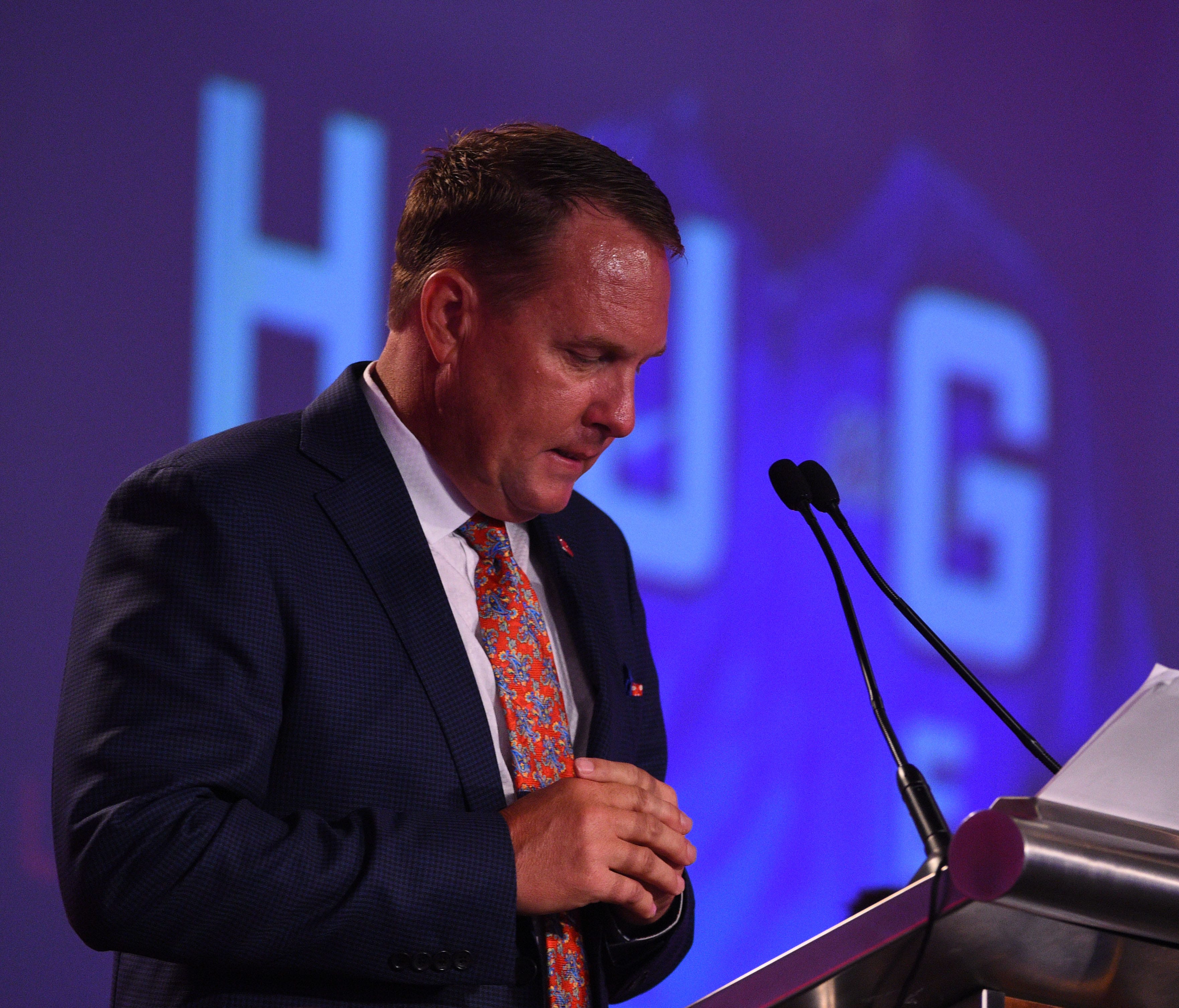 Ole Miss Rebels head coach Hugh Freeze.
