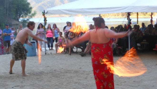 The Brandy Creek Beach Luau takes place at Whiskeytown NRA.