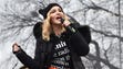 Madonna performs onstage during the Women's March on