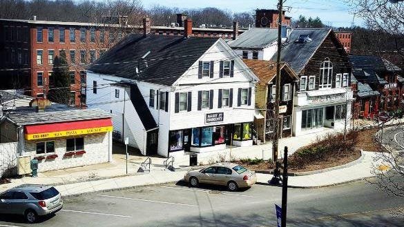 Market Street in Somersworth, as seen from the Hall at Great Falls.