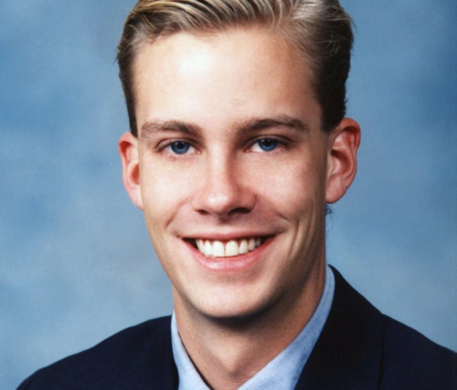 Scott Johnson, shown in this undated photo, who grew up in New Jersey, and is the grandson of H. Norman Johnson of Racine, Wis., was missing since the attack Tuesday, Sept. 11, 2001, on the World Trade Center in New York City where he worked. Johnson