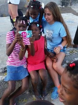 Gabriella Mowery during a mission trip to Haiti