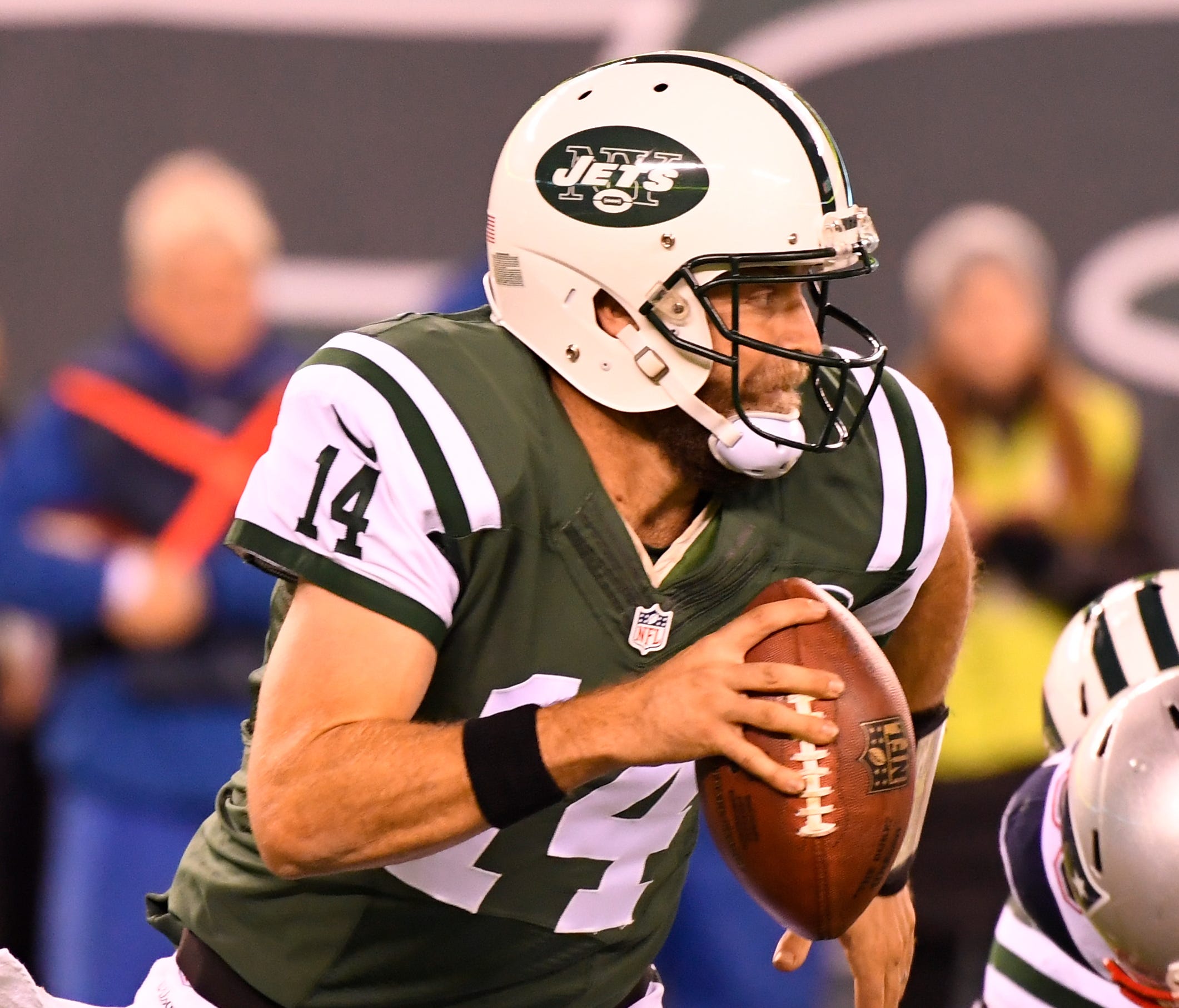 QB Ryan Fitzpatrick went 13-14 in two years with the Jets.