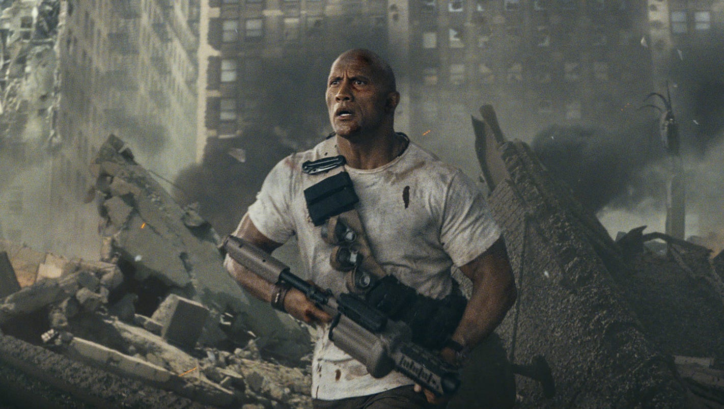 See the first photos and trailer with Dwayne Johnson as an animal-loving hero in 'Rampage'