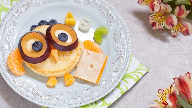 Wise Owl pancakes for kids school breakfast