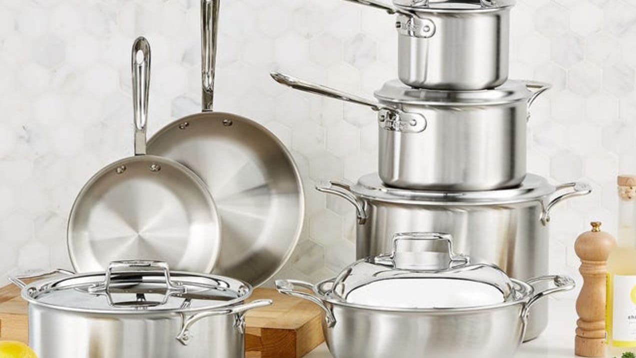 All-clad 4112 stainless steel tri-ply 12-inch fry pan 4 Stockpots and sauce pots galore!