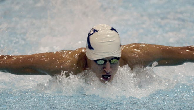St. Xavier's Nicholas Perera competes in the boys 400 IM at the Southwest Ohio Classic on Jan. 16, 2016.