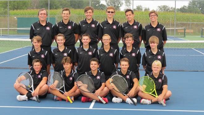 Pinckney's tennis team qualified for the state tournament by placing third in the East Lansing regional.