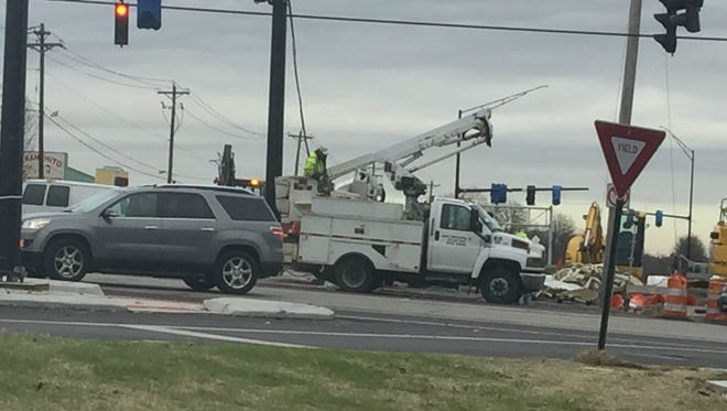 The final phase of work on the continuous flow intersection at Beechmont Avenue and Five Mile Road is underway.