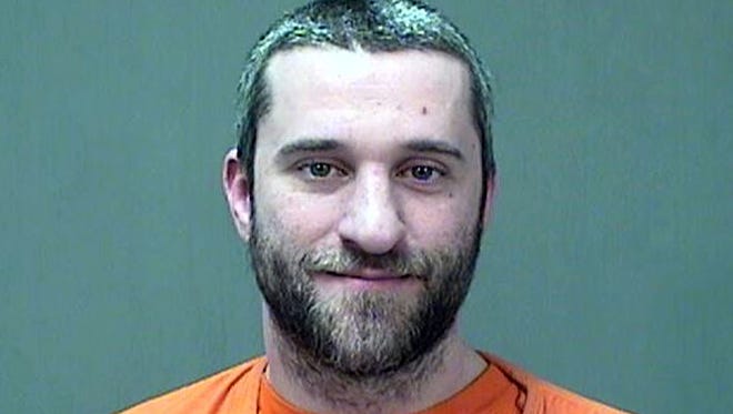 Dustin Diamond in a booking photo from the Ozaukee County Sheriff's Department.