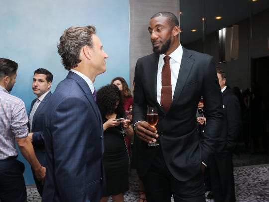 Actor Tony Goldwyn and professional basketball player Amar'e Stoudemire attends The Daily Front Row's Third Annual Fashion Media Awards at the Park Hyatt New York on September 10, 2015 in New York City.