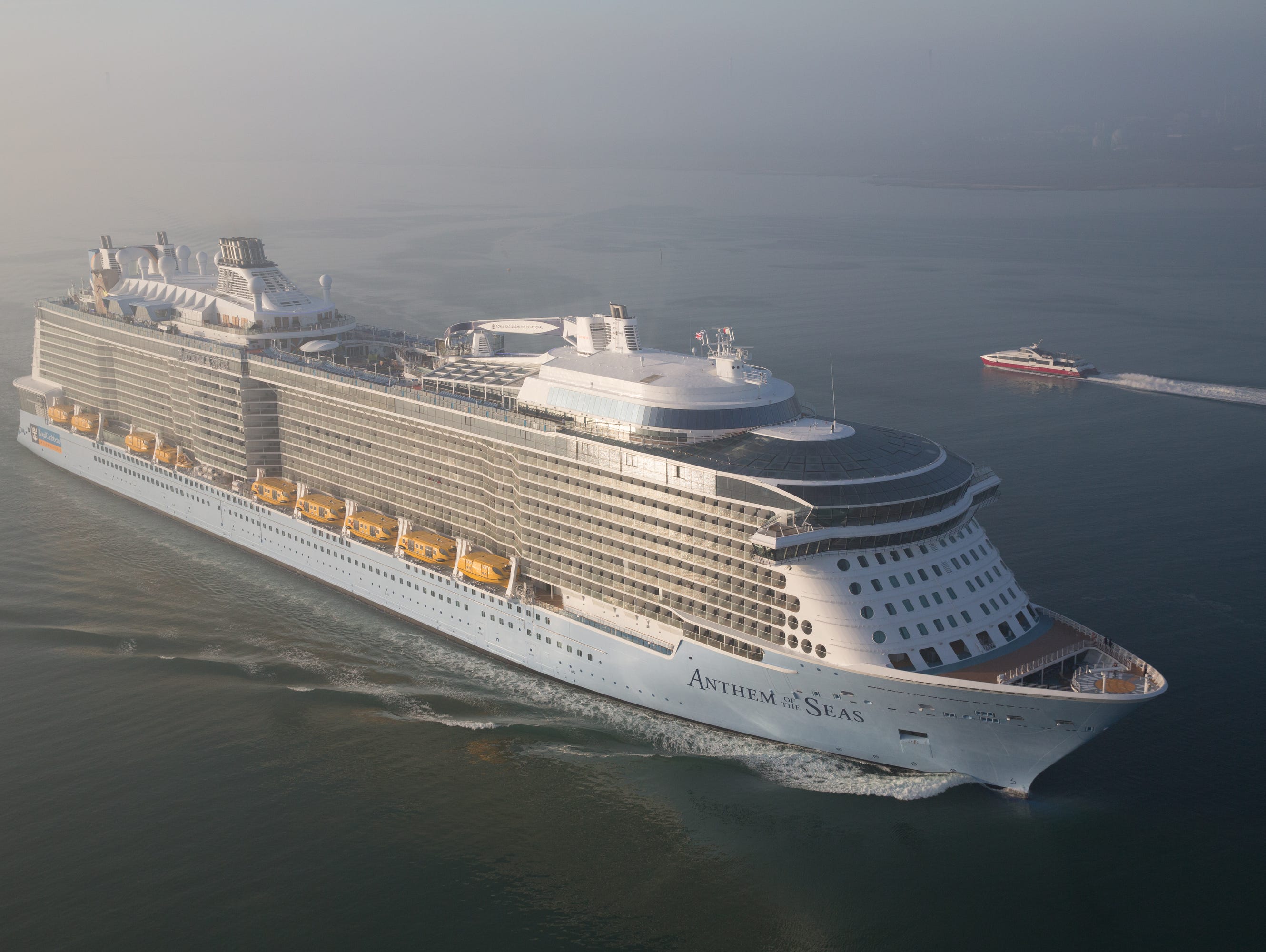 Royal Caribbean's 4,180-passenger Anthem of the Seas.