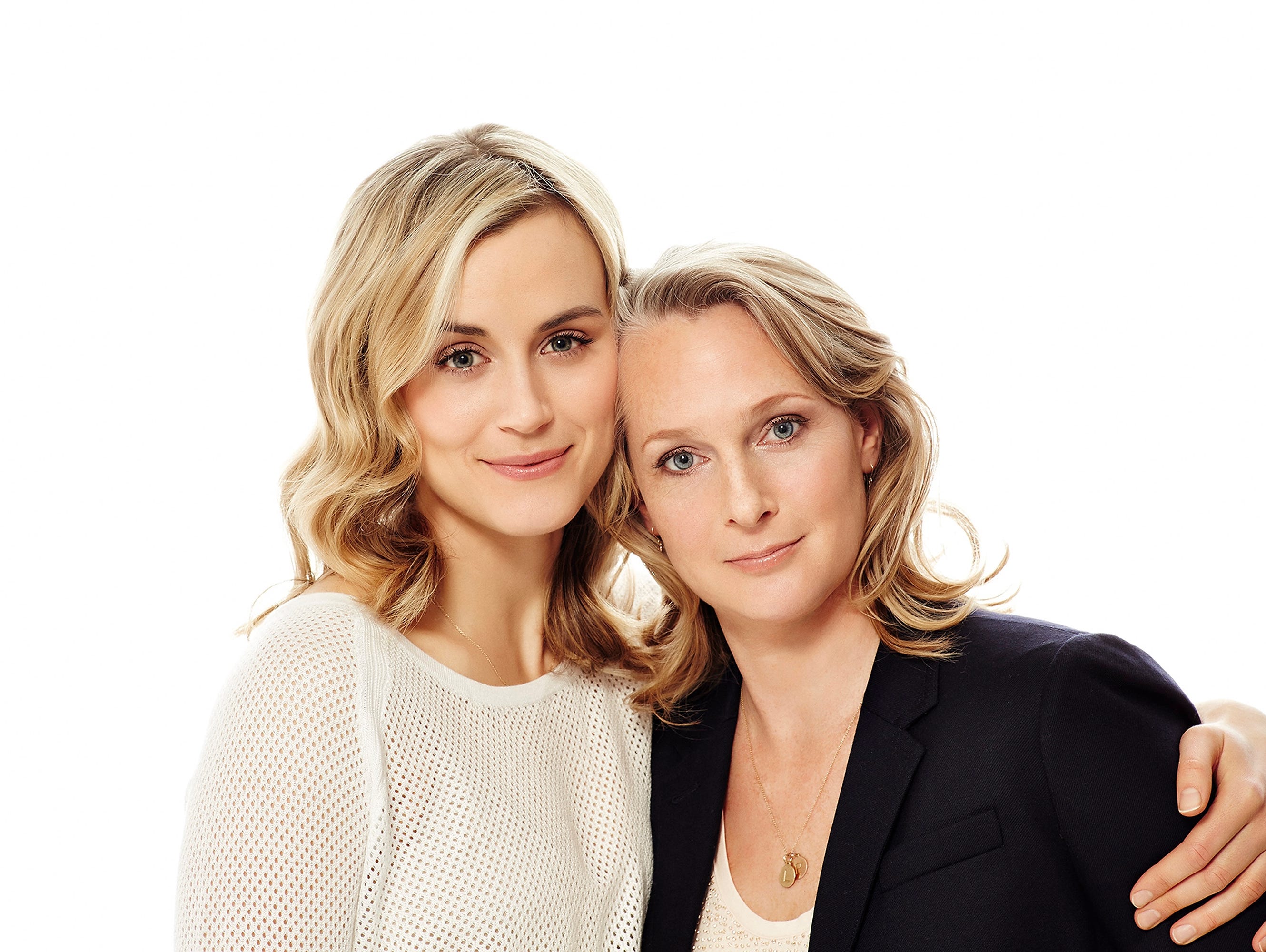 Taylor Schilling, left, plays  Piper Kerman, right, in 