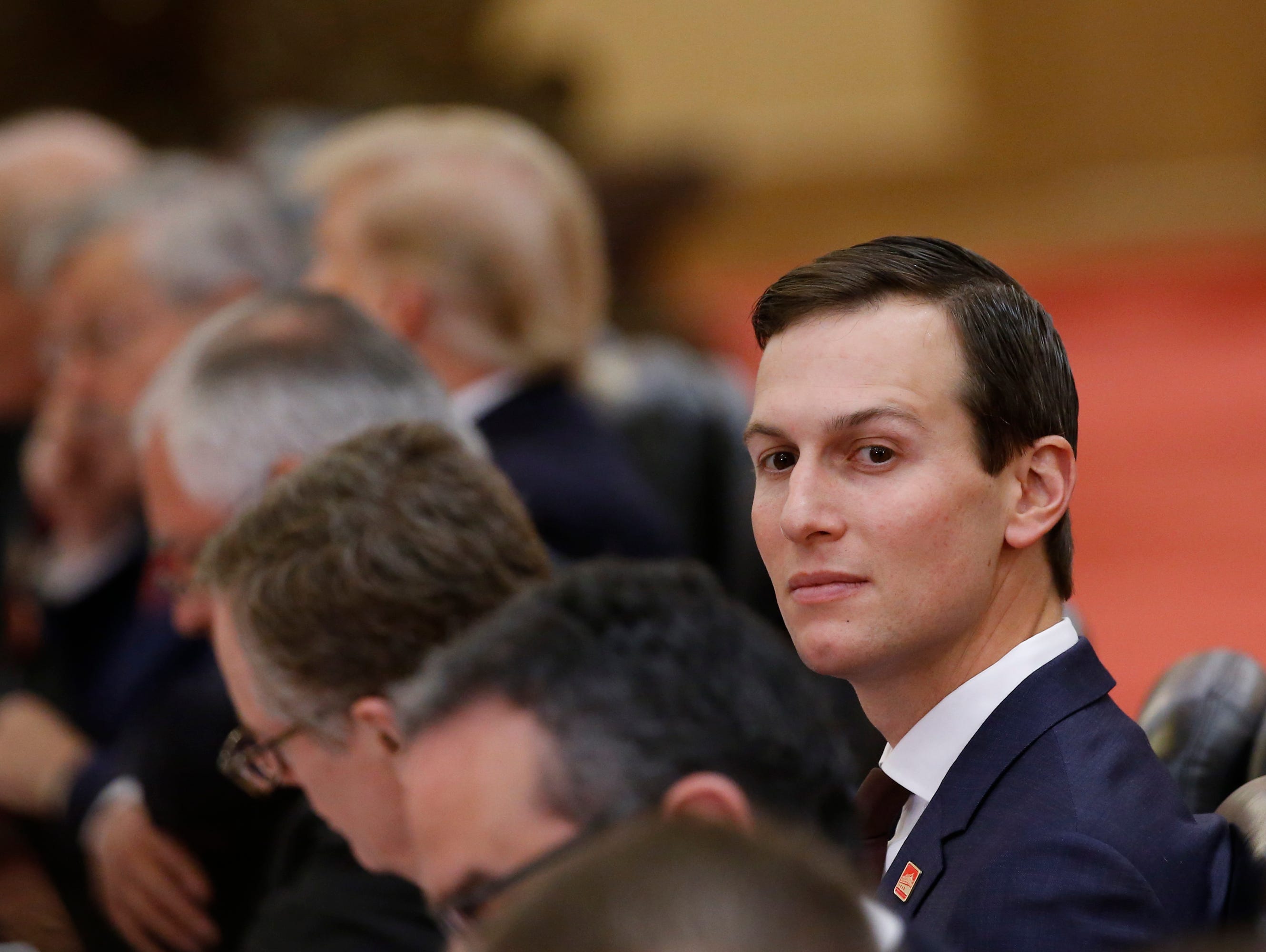 Jared Kushner attends bilateral meetings held by President Trump and Chinese President Xi Jinping on Nov. 9, 2017, in Beijing.
