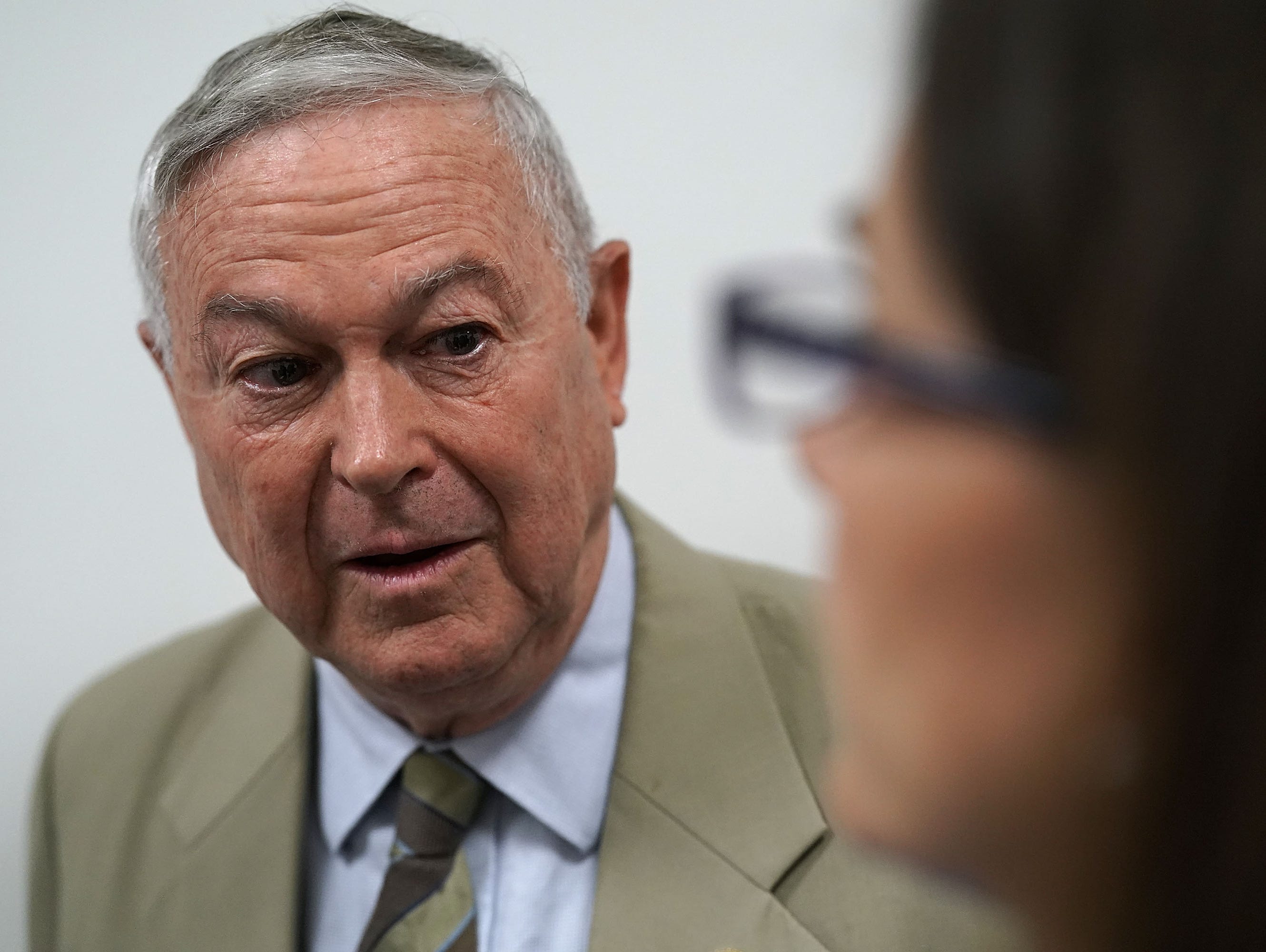 Rep. Dana Rohrabacher, R-Calif., speaks to members
