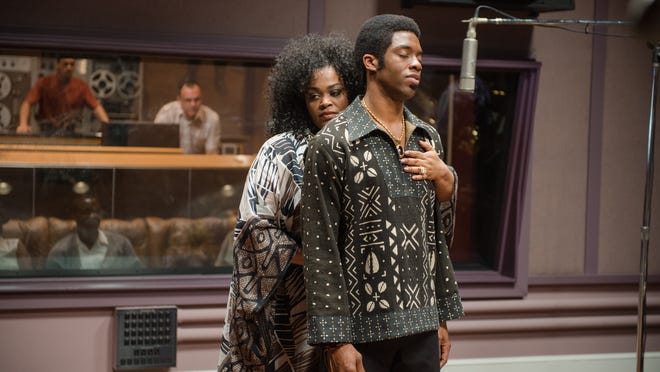 
Jill Scott (left) and Chadwick Boseman star in a scene from “Get On Up.”
