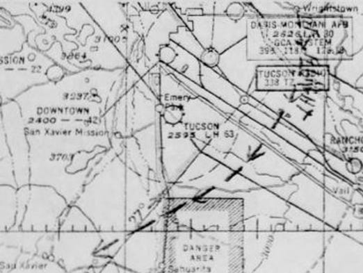 5:45 p.m. April 28, 1949- A Tucson florist stood with