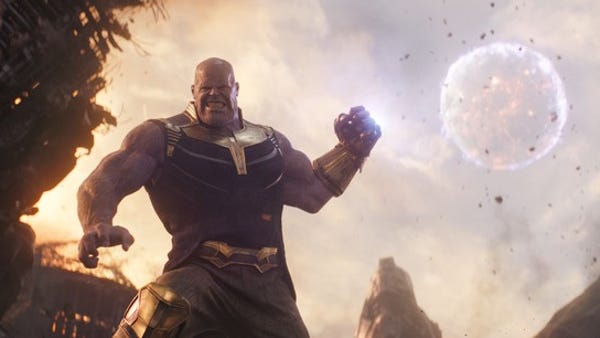 Thanos from Disney's Avengers: Infinity War.