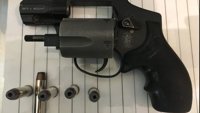 Officials said John James Spanos, 48, of Spring Garden Township, brought this gun to the Baltimore Washington International Airport Monday, May 14. Photo courtesy of the Transportation Security Administration.