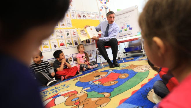 Governor Carney tours the Latin American Community Center in Wilmington Thursday. The governor announced a new federal grant that will expand early childhood education resources in Kent and Sussex Counties.