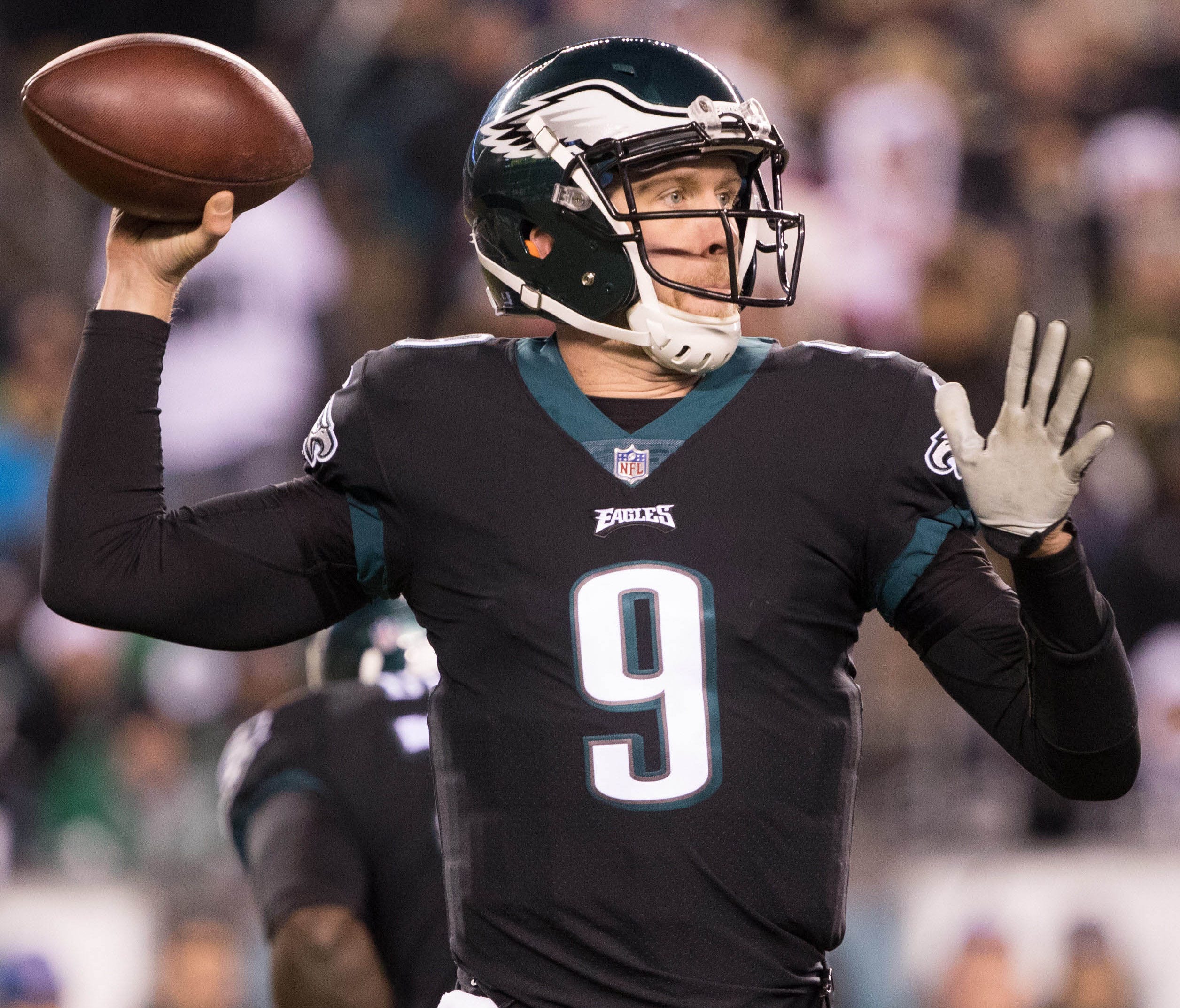 Eagles QB Nick Foles passed for 163 yards in Monday night's win.
