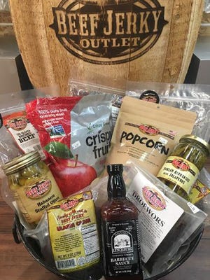 Beef Jerky Experience in Cordova Mall offers a wide array of interesting food products including a wide variety of jerky, including exotic options.
