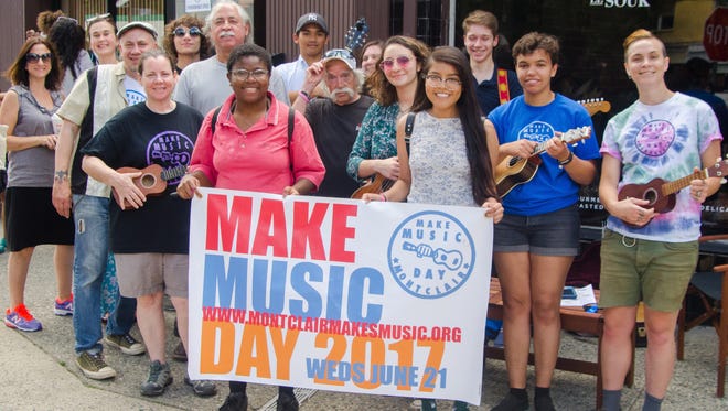 Some of the participants and organizers of Make Music Day in Montclair this past summer will be taking part in Make Music Winter in Montclair on Thursday.