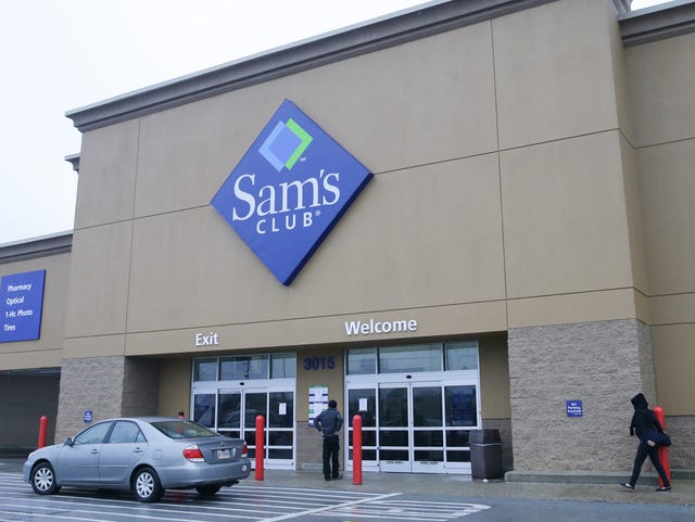 Closed signs and security personnel greeted customers