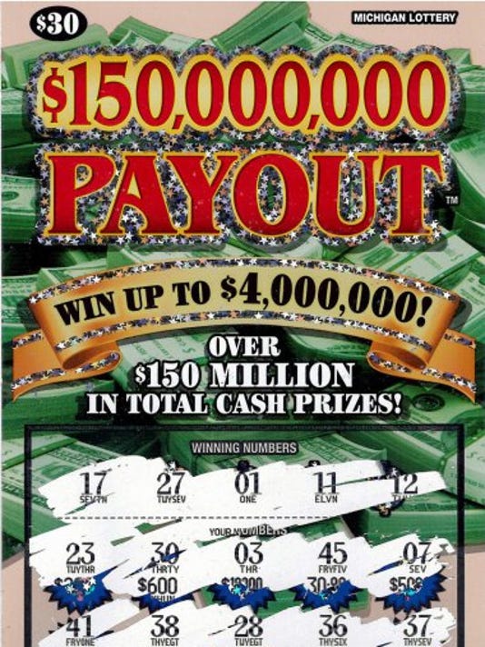 Michigan Lottery Oakland County man wins 4M on scratchoff ticket