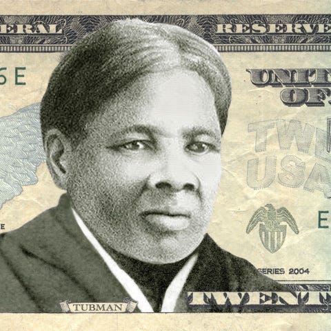 Harriet Tubman on the US $20 bill.