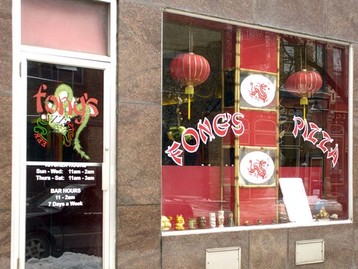 Fong's Pizza on Fourth Street offers a late night pizza menu and specialty drinks.
