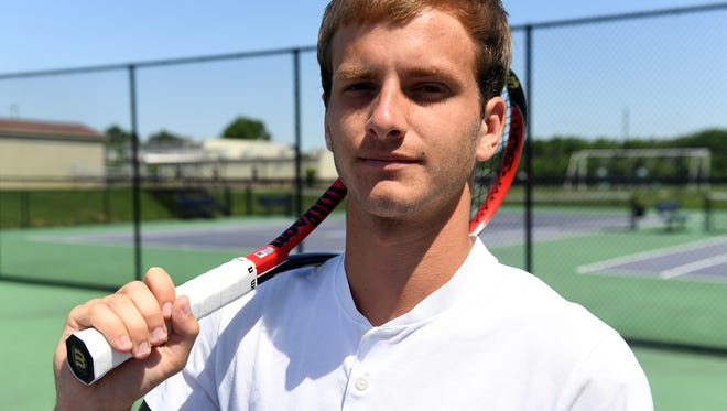 All-West Tennessee Boys' Tennis Player of the Year Trinity Christian Academy's Ben Sidwell