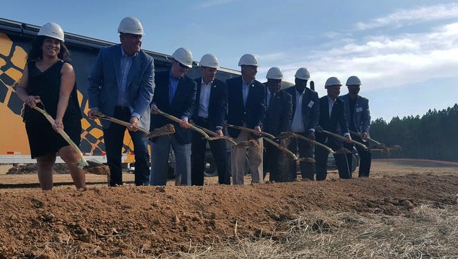 Ground was broken at the site of the new Continental Tire plant in Clinton, Miss.