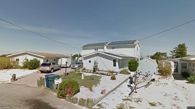 This Google Street View image shows the approximate location of 44 W. Shrewsbury Drive in Little Egg Harbor. The property at this address changed hands in April 2019, when Daniel R Zusi bought the property from Geraldean H Canova for $340,000.