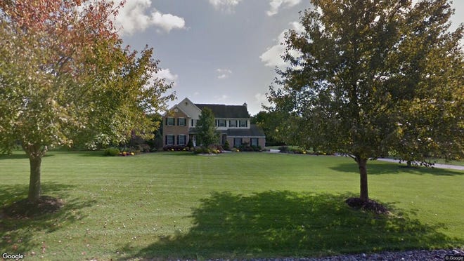 This Google Street View image shows the approximate location of 4 Horseshoe Lane in Harrison. The property at this address changed hands in June 2019, when Brittani A Federa and Grego Moppert bought the property from Eileen K and Vincent O Cardile for $563,500.