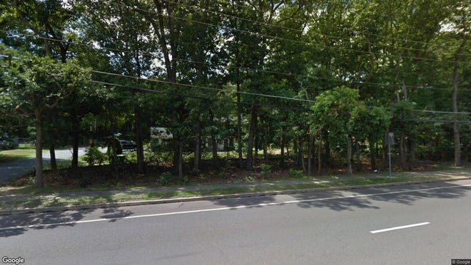 This Google Street View image shows the approximate location of 587 Pinehurst Road in Plumsted. The property at this address changed hands in July 2019, when new owners bought the property for $375,000.