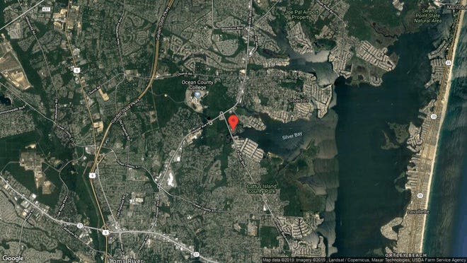 This aerial photo shows the approximate location of 2116 Waters Edge Drive in Toms River. The property at this address changed hands in September 2019, when new owner bought the property for $190,000.