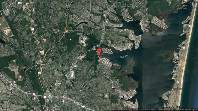 This aerial photo shows the approximate location of 2311 Waters Edge Drive in Toms River. The property at this address changed hands in October 2019, when new owner bought the property for $188,000.