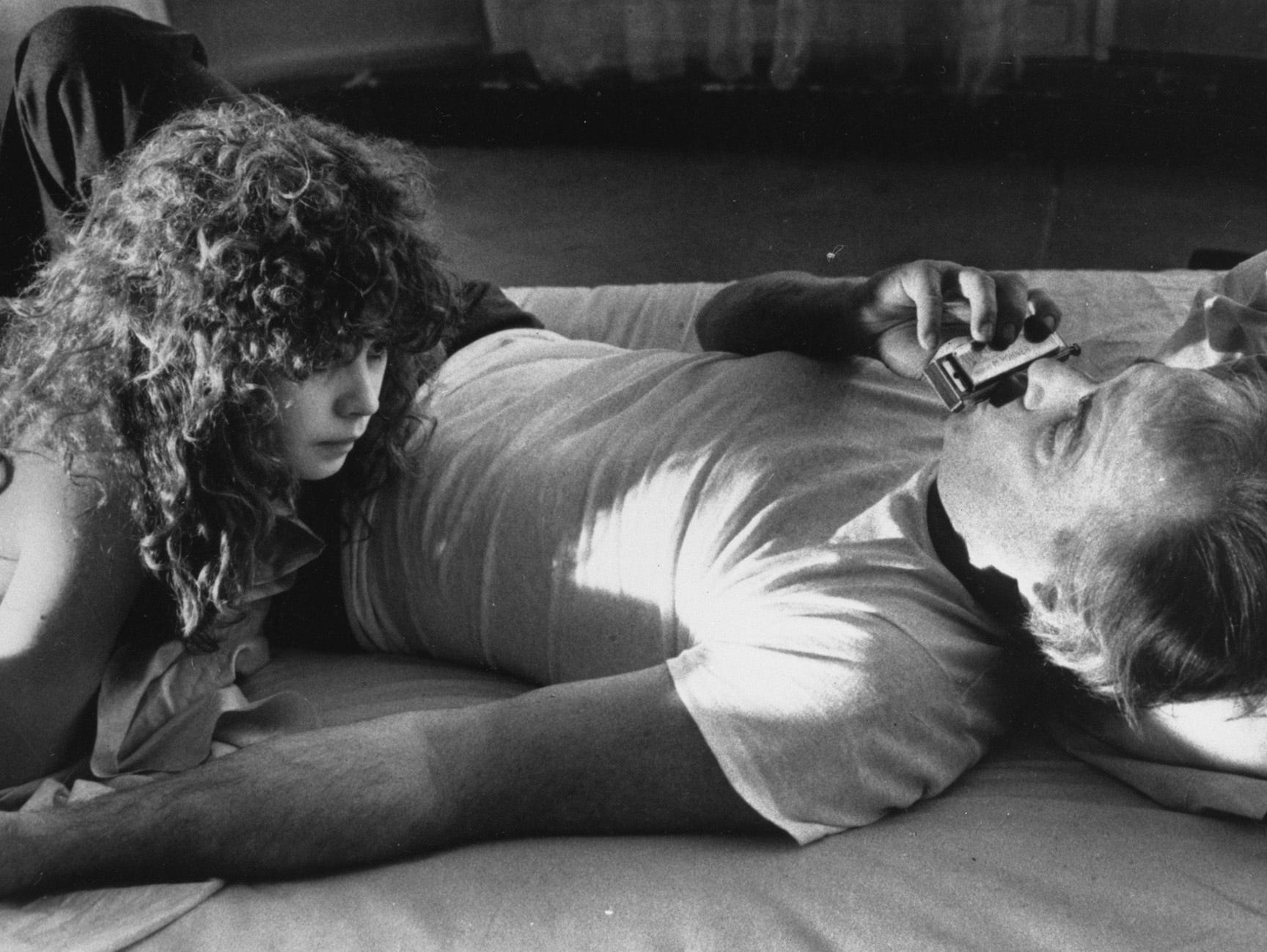 Marlon Brando (right) and Maria Schneider in 'The Last Tango in Paris.'