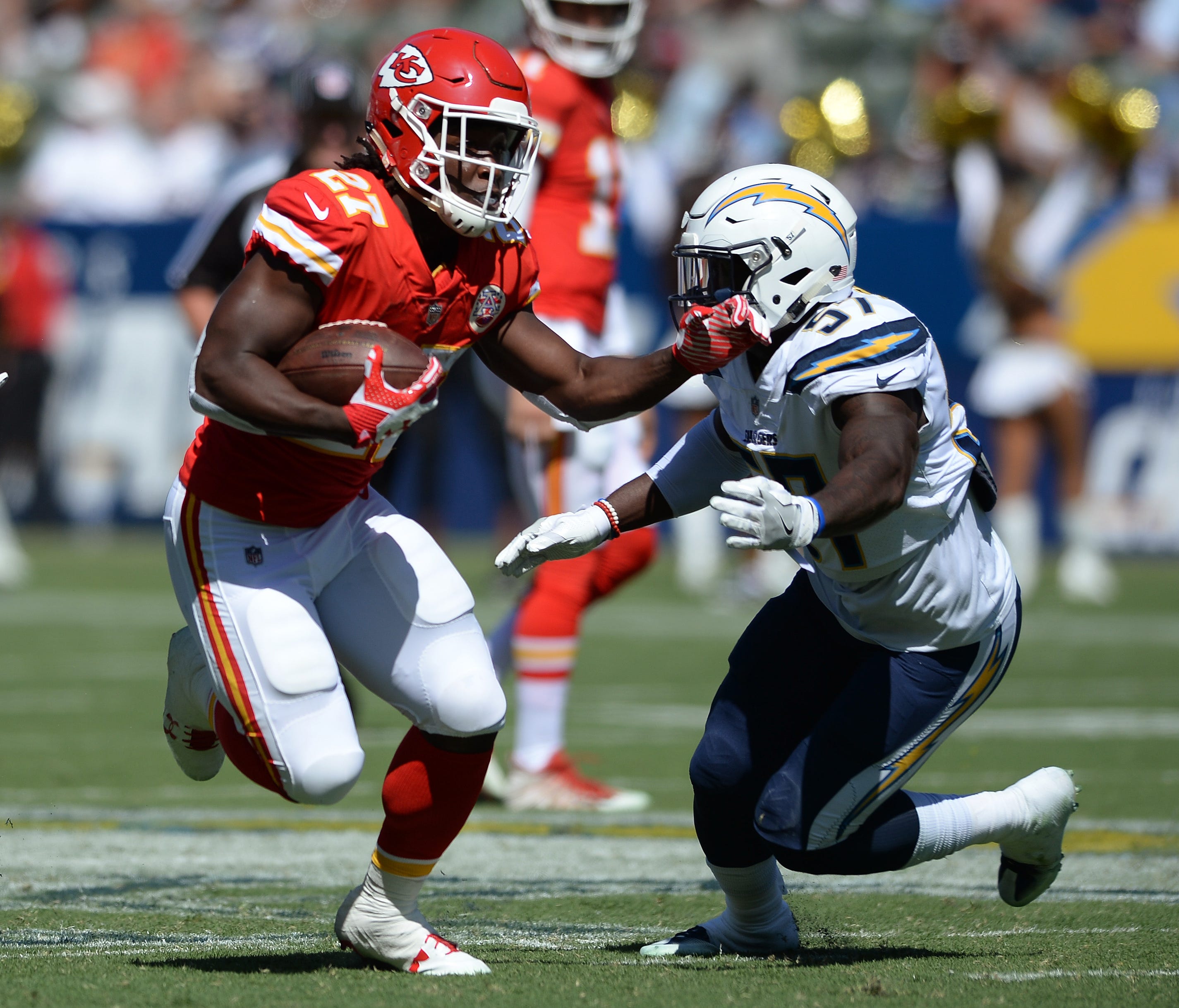 1. Chiefs (1): Probably time to put Kareem Hunt in the Hall of Fame. His 538 scrimmage yards through his first three career games is second-best start of all time.