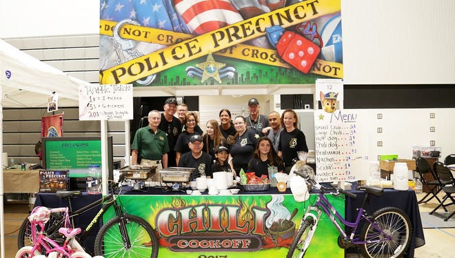 The St. Lucie County Sheriff's Department's booth was modeled after the Police Precinct game,  in which players take on the role of police officers who work together to solve a mystery.