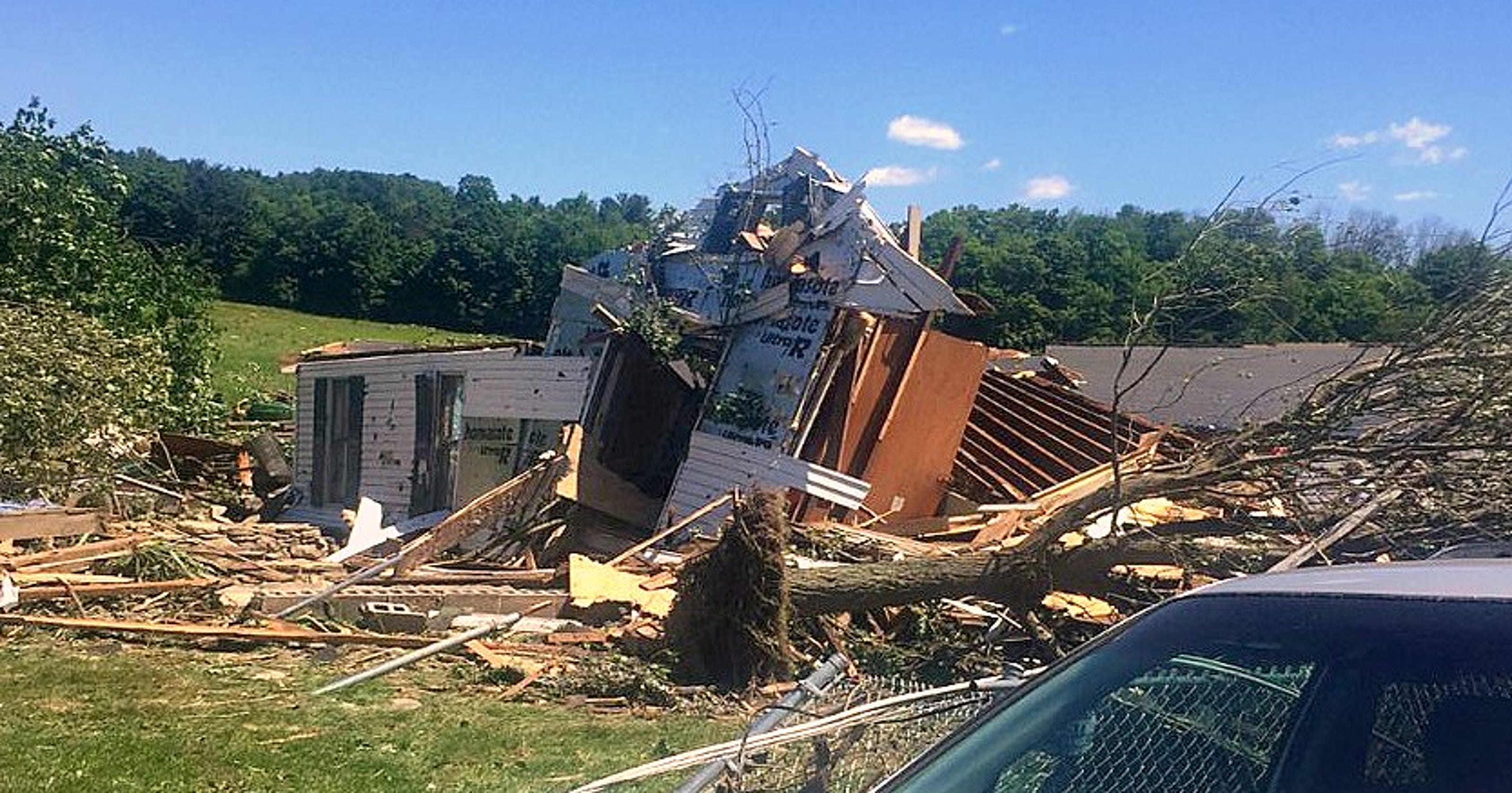 Tornadoes touch down in Bradford County, WilkesBarre