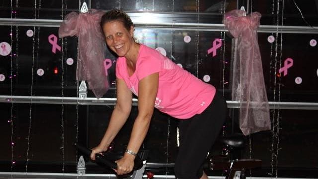 Michelle Els, trainer and owner of Move! Fitness Studio in Long Valley. The gym is hosting ‘Move! For A Cure’ on Sunday, Oct. 30 to raise funds for The Breast Cancer Research Fund. October is Breast Cancer Awareness Month.