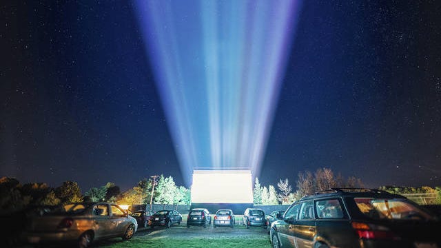 Above and below, drive-in theaters continue to be a resource for bands and artists to present live concerts for fans. They are also serving as a means for people to see movies and get out of the house during the COVID-19 crisis.