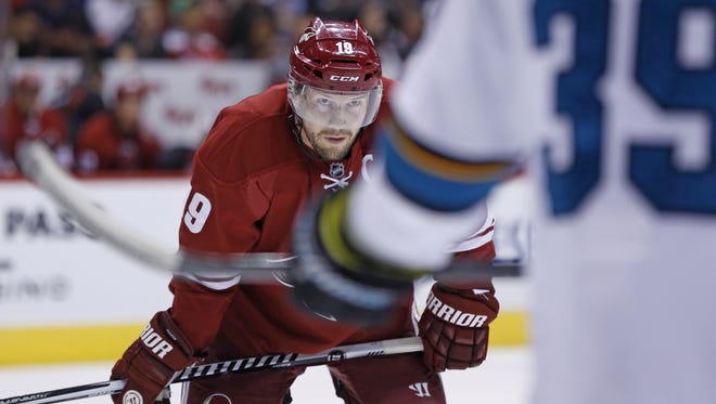 Shane Doan and the Coyotes open their season on Friday, Oct. 9.