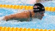 Dana Vollmer (USA) swims during the women's 4x100-meter
